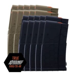 10 PACK of Hexmag Series 2 AR-10, SR25, .308/7.62X51 10-Round Polymer Magazine
