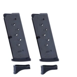 2 Pack Ruger EC9/LC9, LC9S 9mm 7-Round Magazine with Extended Floorplate
