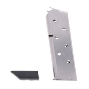 CMC Products Match-Grade 1911 Compact .45 ACP 7-Round Stainless Steel Magazine with Pad