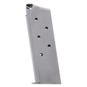 Metalform 1911 Officer .45 ACP Stainless Steel (Welded Base & Round Follower) 6-Round Magazine
