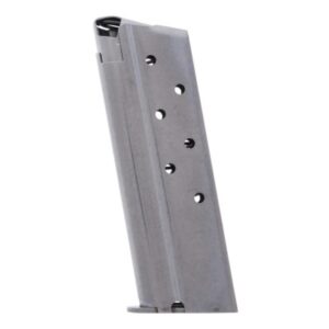 Metalform Officer 1911, 10mm, Stainless Steel (Welded Base & Round Follower) 7-Round Magazine