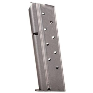 Metalform Standard 1911 Government, Commander .38 SUPER, Stainless Steel (Welded Base & Flat Follower) 9-Round Magazine