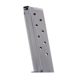 Metalform Standard 1911 Government, Commander .38 SUPER, Stainless Steel (Welded Base & Round Follower) 9-Round Magazine