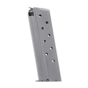 Metalform Standard 1911 Government, Commander 9mm, Stainless Steel (Welded Base & Flat (Split) Follower) with Front Rib 9-Round Magazine