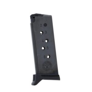 Ruger LCP II 380 ACP 6-Round Blued Steel Magazine with Finger Rest Extension