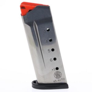 Smith & Wesson S&W M&P Shield .45 ACP 6-Round Stainless Steel Factory Magazine