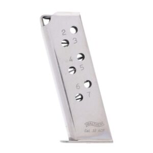 Walther PPK .32 ACP 7-Round Nickel Magazine