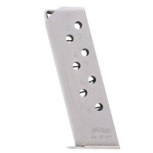 Walther PPK/S .32 ACP 8-Round Stainless Steel Magazine